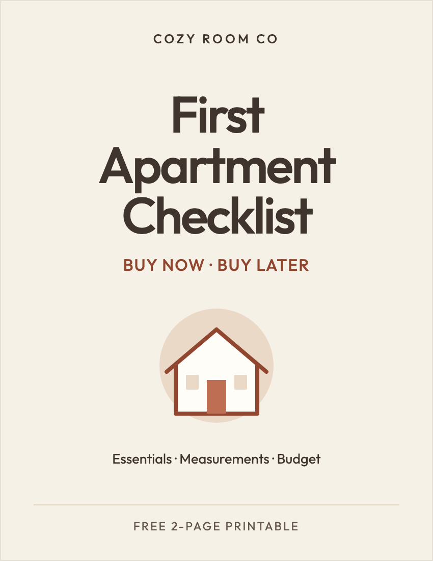 First Apartment Checklist cover